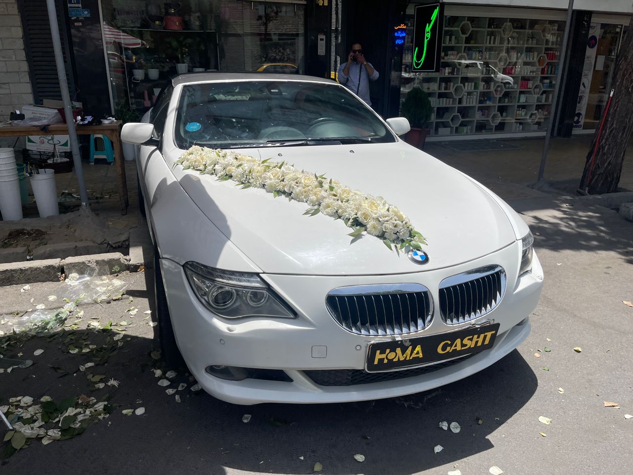 ماشین عروس BMW 630 سفید