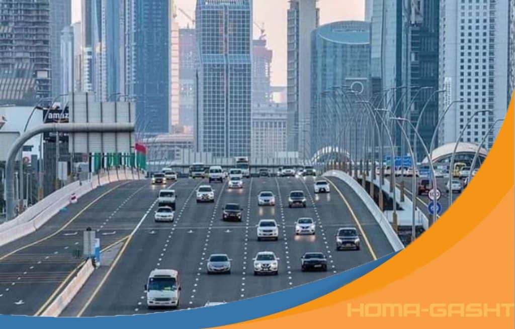 هزینه تردد در بزرگراه ها و خیابان های دبی