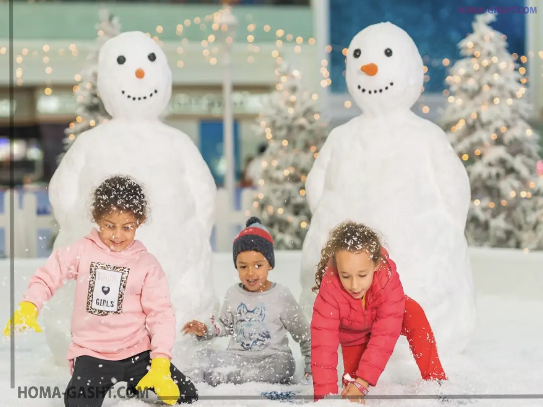 Dubai winter wonderland سرزمین عجایب زمستانی دبی