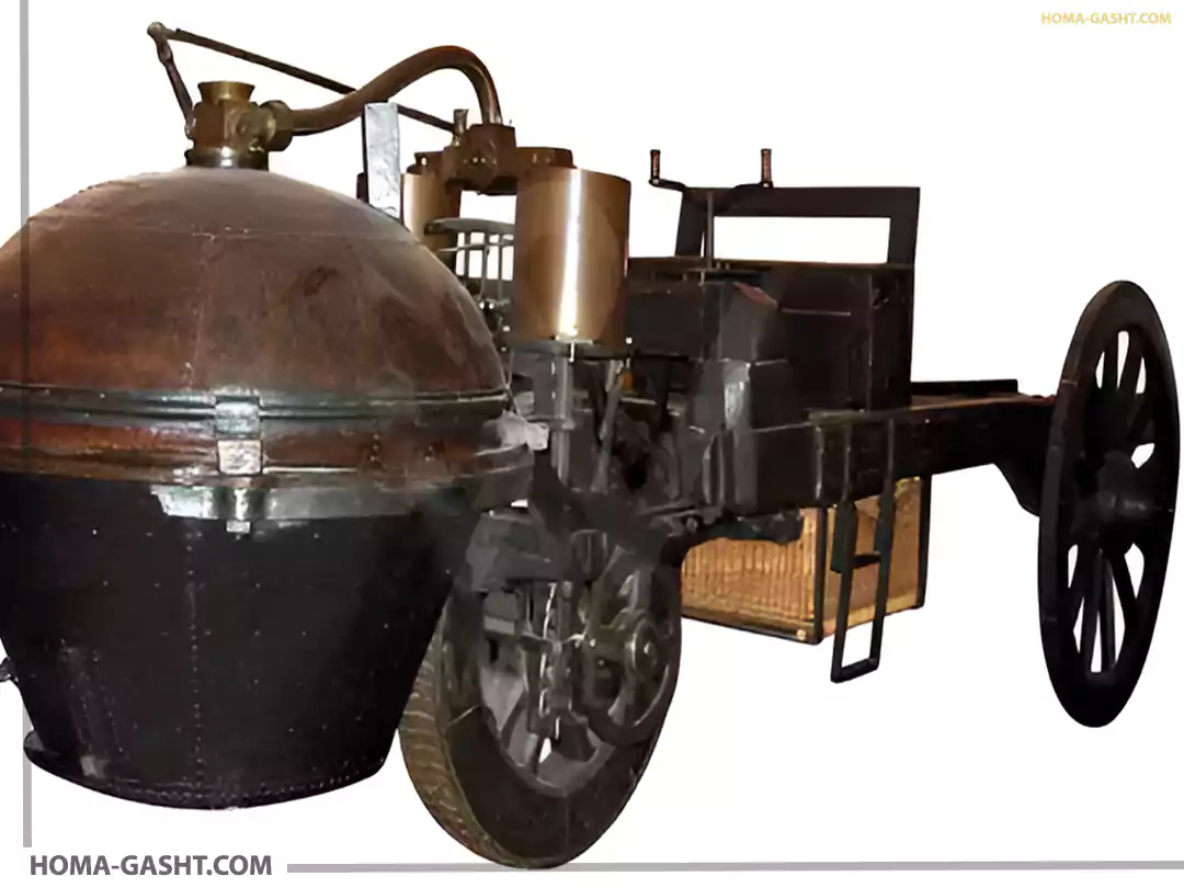 firest-car اولین خودرو اسب بخار جهان