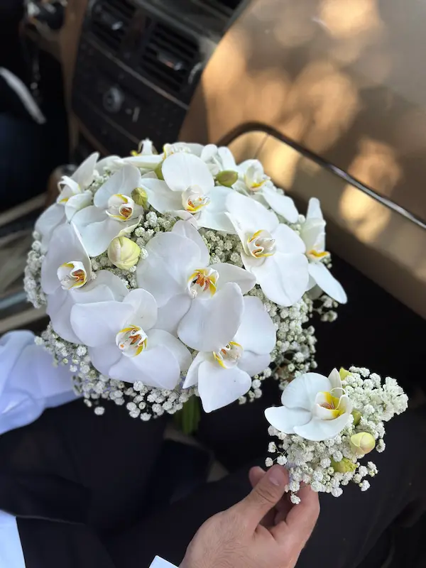 دسته گل عروس لوتوس دسته گل عروس لوتوس