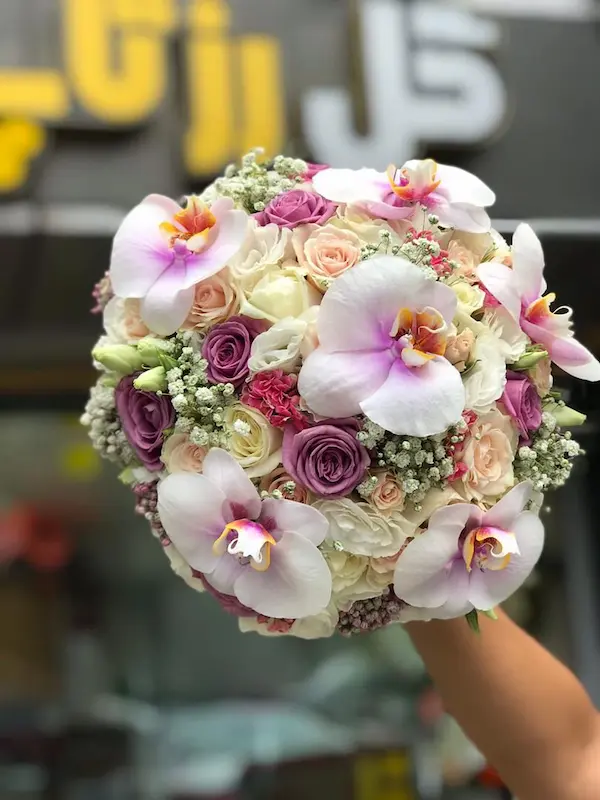 دسته گل عروس ارکیده دسته گل عروس ارکیده